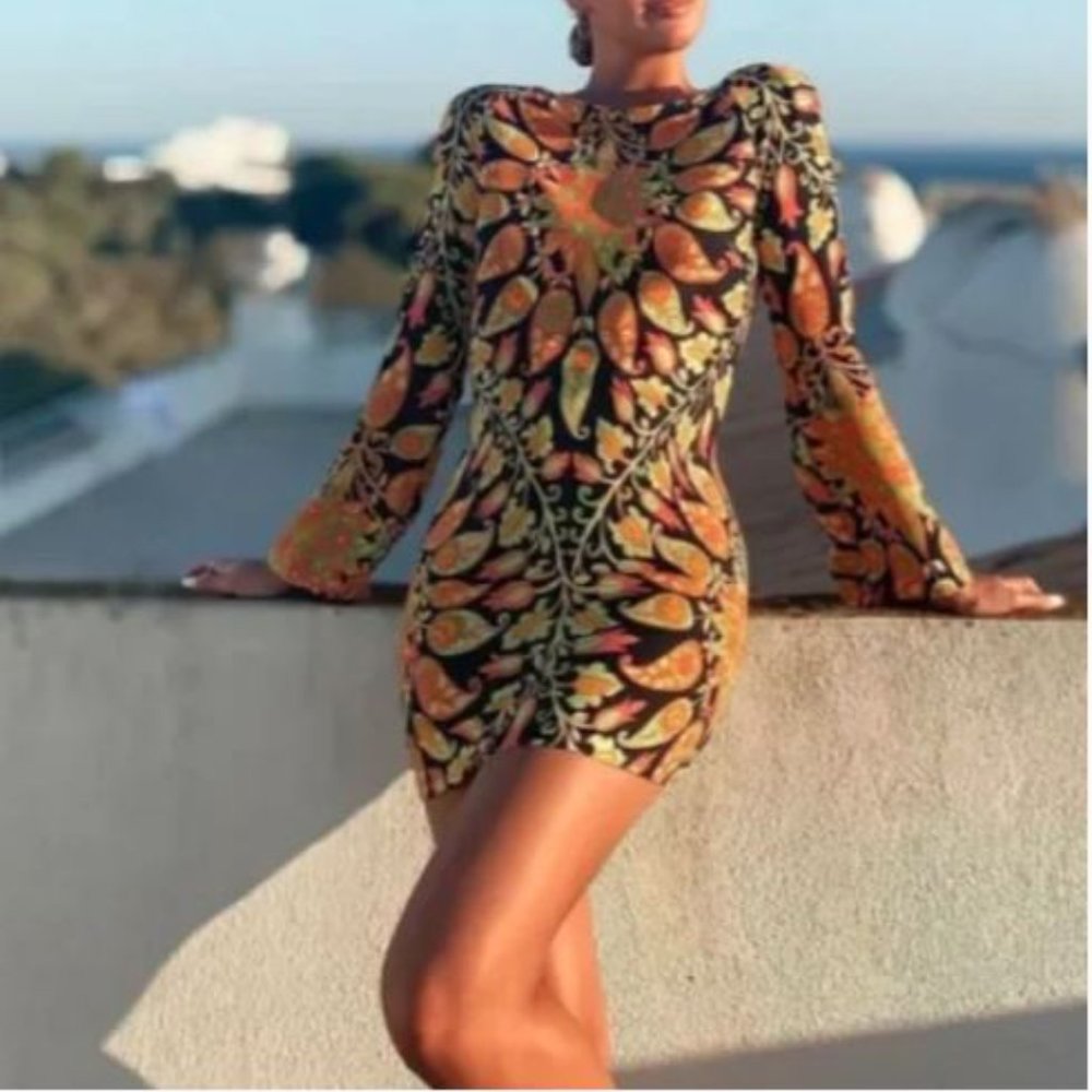 NWT Zara Women’s Long Sleeve Mini Dress